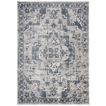 Safavieh 6 x 9 ft. Oregon 800 Power Loomed Rectangle Area Rug Navy & Ivory ORE883N-6
